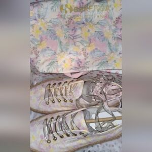 Superga Pink Floral Canvas Espadrille Sneakers